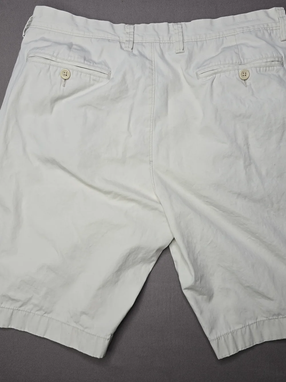 J.Crew Men's Chino Shorts Size 33 Light Khaki Cotton Flat Front Casual Preppy